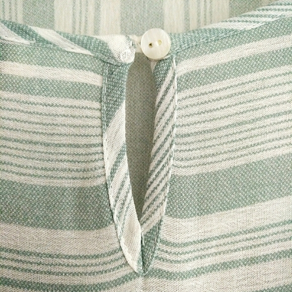 Umgee Boho Pinstriped Bell Sleeve Dress - Picture 6 of 7